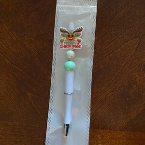 Christmas Themed Pen with Reindeer Topper